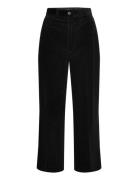 Polo Ralph Lauren Corduroy Wide-Leg Cropped Pant Svart