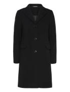 Lauren Ralph Lauren Wool-Blend Herringb Coat Svart