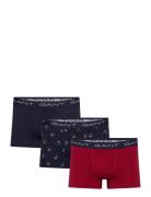 GANT Skier Print Trunk 3-Pack Gb Marinblå