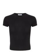 Weekday Slim Fitted Tshirt Svart