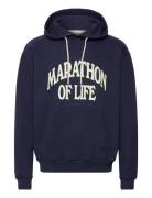 Pompeii Marathon Regular Navy Hoodie Marinblå