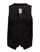 Lindbergh Mens Waistcoat For Suit Svart