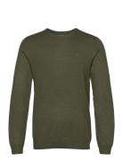 Lindbergh Ecovero L/S O-Neck Knit Khaki Green