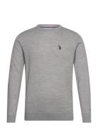 U.S. Polo Assn. Kent Reg Mw Uspa M Knit Grå