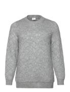 ONLY Carmakoma Caralba L/S Glitter O-Neck Knt Grå