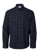 Selected Homme Slhreg-Harry Mix Shirt Ls Marinblå