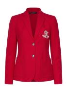 Lauren Ralph Lauren Bullion Jacquard Blazer Röd