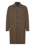 Clean Cut Copenhagen Carlos Check Coat Khaki Green