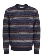 Jack & J S Jprblunorwegian Knit Crew Neck Marinblå