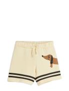 Mini Rodini Dog Sp Stripes Sweatshorts Kräm