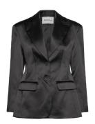 Malina Ella Tailored Peplum Blazer Svart