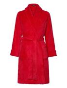 Lauren Ralph Lauren Homewear Lrl L/S Shawl Collar Robe Short Röd