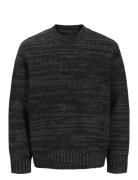 Jack & J S Jorwinter Space Dye Knit Styd Aw24 Svart