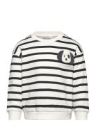 Mango Striped Print Sweatshirt Vit