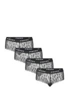 Pieces Pclogo Lace Hipster 4-Pack Svart