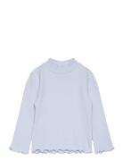 Mango Turtleneck Long-Sleeved T-Shirt Blå