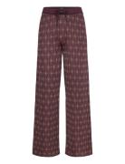 Scotch & Soda Jacquard Knitted Trousers Burgundy