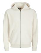 Jack & J S Jcocaleb Knit Zip Hoodie Bf Vit