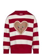 Lindex Sweatshirt Heart Front Röd