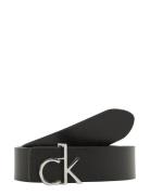 Calvin Klein Ck Thin Belt 1.5Cm Pebble Svart