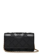 Tory Burch Fleming Soft Chain Wallet Svart