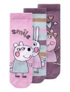 Name It Nmfamina Peppapig 3P Sock Cplg Rosa