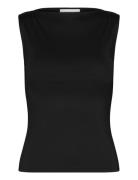 Weekday Boatneck Sleeveless Top Svart