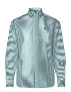 Polo Ralph Lauren Relaxed Fit Striped Cotton Shirt Grön