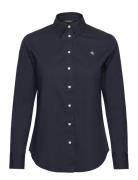 Lauren Ralph Lauren Easy Care Stretch Cotton Shirt Marinblå