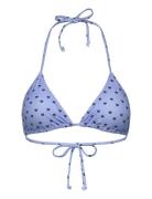 Rosemunde Triangle Bikini Top Blå