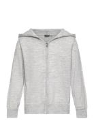 LMTD Nlmdancy Ls Knit Cardigan W. Hood Grå