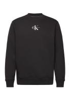 Calvin Klein Jeans Monologo Crew Neck Svart