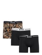 BOSS Boxerbr 3P Bold Des Svart