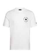 Lyle & Scott Football Wheel Graphic T-Shirt Vit