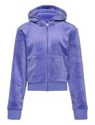 Juicy Couture Diamante Zip Through Hoodie Lila