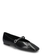 Mango Ballerinas With Strap Jewel Detail Svart