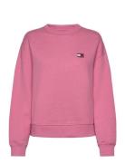 Tommy Jeans Tjw Bxy Badge Crew Rosa