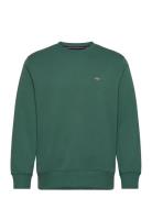 GANT Reg Shield C-Neck Sweat Grön