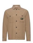 Anerkjendt Aktheo Cord L/S Overshirt Beige