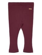 Minymo Leggings Rib Burgundy