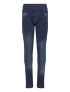 Minymo Leggings Sweat Denim Marinblå