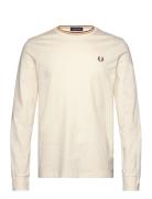 Fred Perry Ls Twin Tipped T-Shirt Kräm