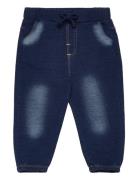 Minymo Pants Sweat Denim Blå