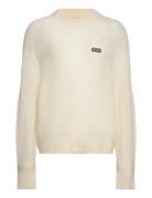 ROTATE Birger Christensen Light Knit Logo Sweater Kräm