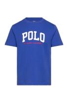 Ralph Lauren Kids Logo Cotton Jersey Tee Blå