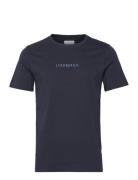 Lindbergh Lindbergh Print Tee S/S Marinblå