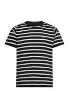 Mads Nørgaard Cotton Jersey Stripe Frode Tee Svart