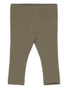 Huttelihut Leggings Rib Khaki Green