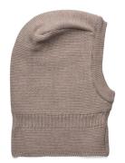 Huttelihut Balaclava Wool Knit Windstop Beige