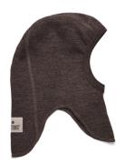 Huttelihut Balaclava Wool Rib Brun